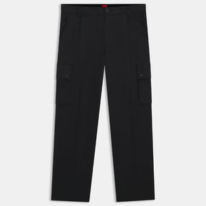Men's Hugo Relaxed Fit Trousers in Black