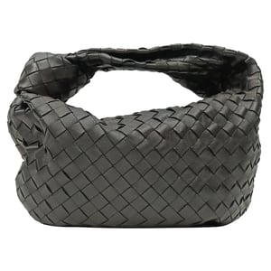 Bottega Veneta Teen Jodie Axelväska i Grått Lammskinn