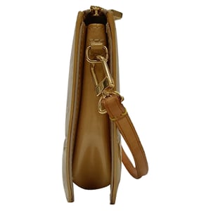 Louis Vuitton Lexington Monogram Pochette Bag in Beige Patent Leather