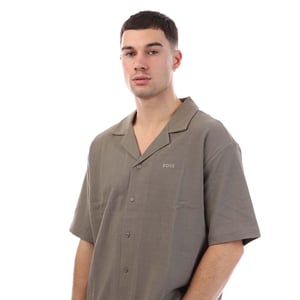 Men's Boss Knit Shirt in Beige