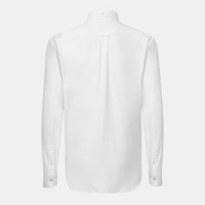 Men's Gant Fit Jersey Pique Shirt in White