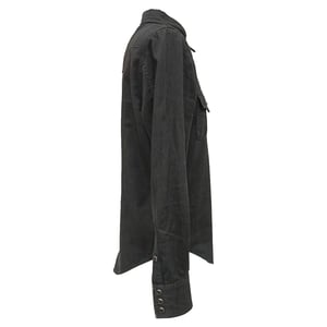 Saint Laurent Button-Down Shirt in Black Cotton