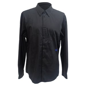 Burberry EKD-Embroidered Shirt in Black Cotton