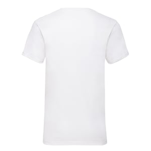 Fruit of the Loom Heren Valueweight Effen V Hals T-shirt (Wit)