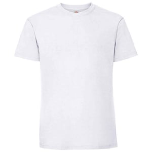 Fruit of the Loom Heren Iconic 195 Premium Ringspun Katoen T-Shirt (Wit)