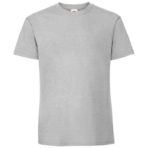 Fruit of the Loom Heren Iconic 195 Premium Ringspun Katoen T-Shirt (Zink)