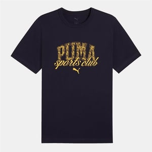 Men's Puma Graphic T Shirt in Navy
