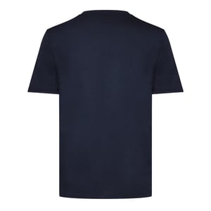 Men's Hugo Logo Print T Shirt in Dark Blue