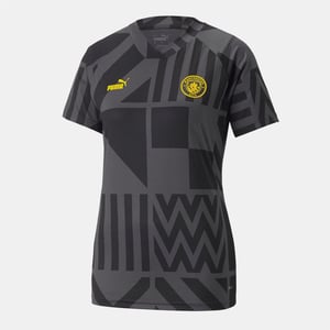 Women's Puma City Fc Prematch Jersey in Black yellow