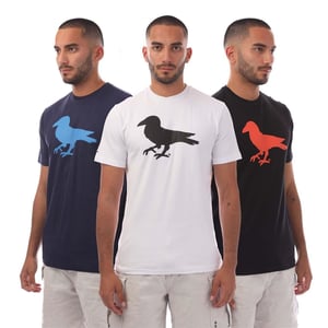 Men's Modern Amusement Pack of Cali Crown Print T Shirt in Black