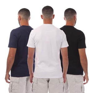 Men's Modern Amusement Pack of Cali Crown Print T Shirt in Black