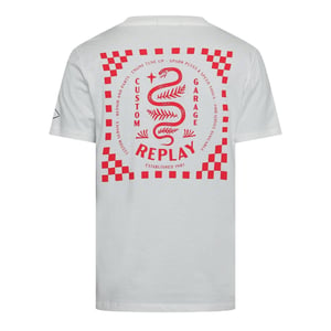 Men's Replay Sleeve T Shirt in White