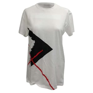 Dior Graphic-Print T-Shirt in White Cotton