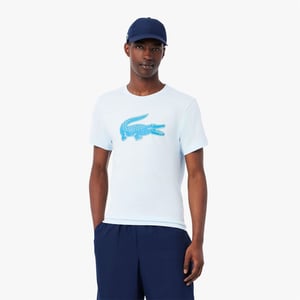 Men's Lacoste Dry XXL Logo Sport T Shirt in Blue