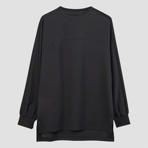 Men's Y-3 Stripes Long Sleeve T Shirt in Black