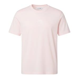 Men's Lacoste Print Cotton T Shirt in Pink