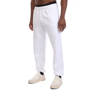 Men's Off White Pocket Slim Sweatpants in White Black