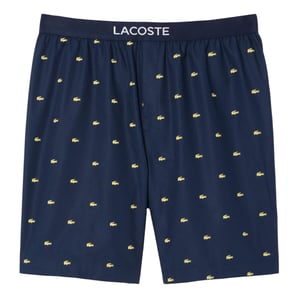 Men's Lacoste Poplin Pyjama Shorts in Navy