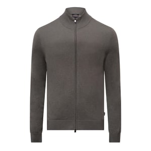 Men's Boss Hevoluto Cashmere Cardigan in Brown