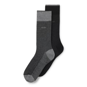 Men's Boss Pack of Regular Length Socks in Black