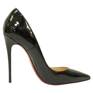 Christian Louboutin So Kate Pumps in Black Patent Leather