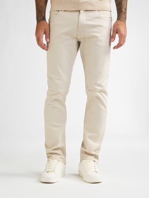 Petrol Industries - Heren Starling Straight Fit Gekleurde Denim Serpiente - Wit