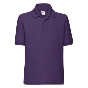 Fruit of the Loom Kinder/Kinder 65/35 Poloshirt (Paars)