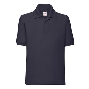 Fruit of the Loom Kinder/Kinder 65/35 Poloshirt (Deep Navy)