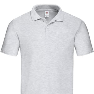 Fruit of the Loom Heren Original Heather Poloshirt (Grijs)