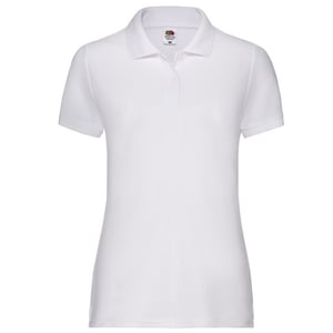 Fruit of the Loom Dames/dames 65/35 Poloshirt (Wit)