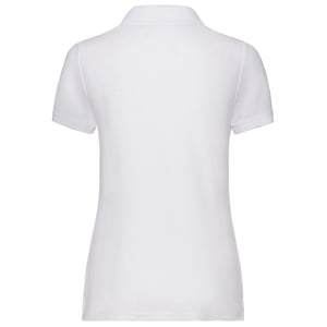 Fruit of the Loom Dames/dames 65/35 Poloshirt (Wit)