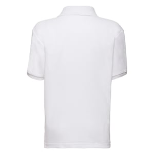 Fruit of the Loom Kinder/Kinder 65/35 Poloshirt (Wit)