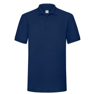 Fruit of the Loom Heren 65/35 Zwaargewicht Poloshirt (Marine)