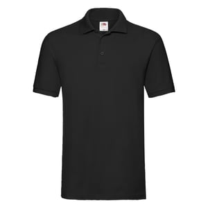 Fruit of the Loom Heren Premium Polo Shirt (Zwart)