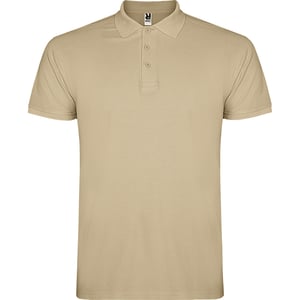 Roly Heren Ster Poloshirt (Zand)