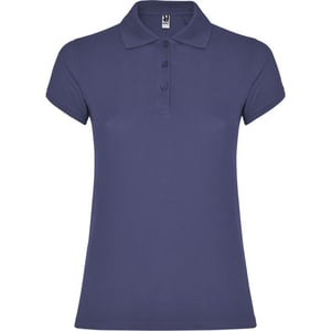 Roly Dames/Dames Ster Poloshirt (Denim Blauw)
