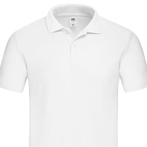 Fruit of the Loom Heren Originele Effen Polo Shirt (Wit)