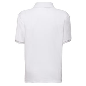 Fruit of the Loom Kinder/Kinder 65/35 Poloshirt (Wit)
