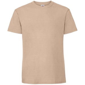 Fruit of the Loom Heren Iconic 195 Premium Ringspun Katoen T-Shirt (Woestijnzand)
