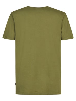 Petrol Industries - Heren Jersey T-shirt met print Huracán - Groen