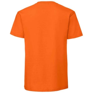 Fruit of the Loom Heren Iconic 195 Premium Ringspun Katoen T-Shirt (Oranje)