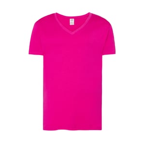 JHK Heren Urban V Hals T-shirt (Fuchsia)