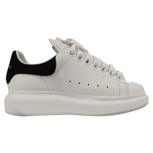 Alexander McQueen Oversized Sneakers in White Leather