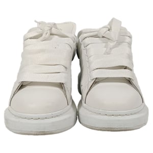 Alexander McQueen Oversized Sneakers in White Leather
