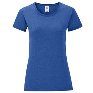 Fruit of the Loom Dames/dames Iconic Heather T-shirt (Heide Royal)