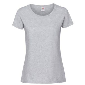 Fruit of the Loom Dames/Dames Iconic 195 Premium Heather T-Shirt (Grijs)
