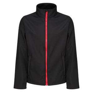 Regatta Heren Ablaze Printable Soft Shell Jas (Zwart/Klassiek Rood)