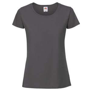 Fruit of the Loom Dames/Dames Iconic 190 T-Shirt (Licht Grafiet Solid)