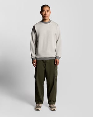Halv Raglanärm Panelerad Sweatshirt