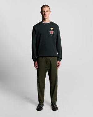Pub Graphic Crew Neck Sweatshirt